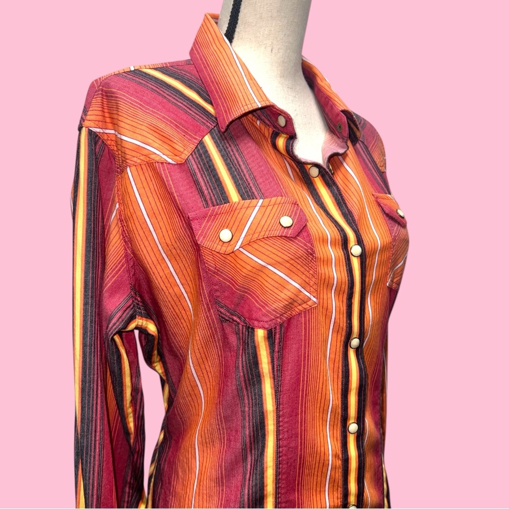 Rock & Roll Cowgirl Retro Pearl Snap Western Shirt
